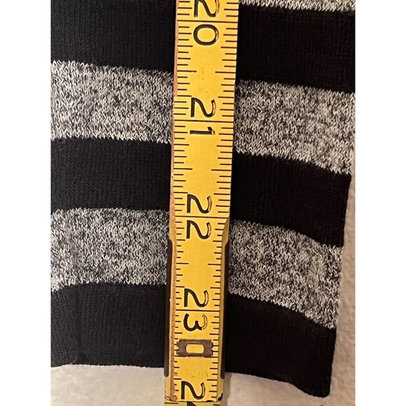 J. Jill Wearever Collection Striped Button-Front Cardigan Sweater XS Black Gray - Picture 11 of 11